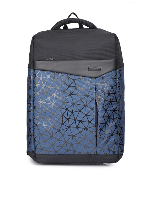 

Aoking Unisex Blue & Black Laptop Bag