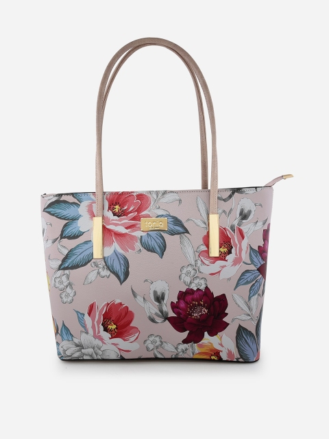 

ToniQ Multicoloured Floral Printed PU Structured Shoulder Bag, Multi