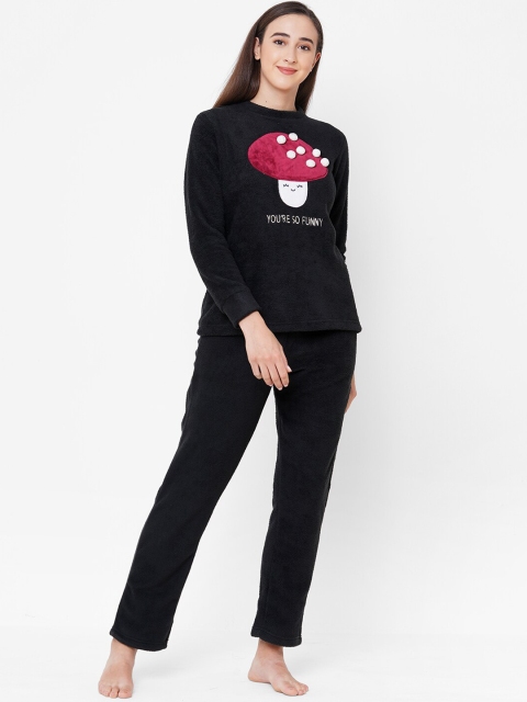 

Sweet Dreams Women Black & Red Night suit