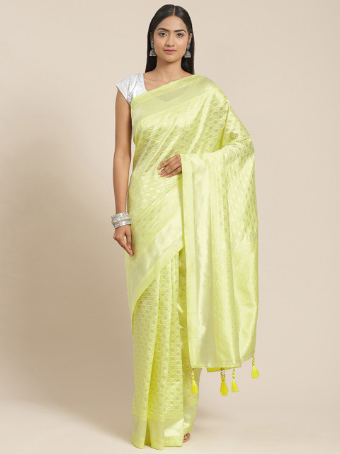 

Libas Yellow Woven Design Art Silk Saree
