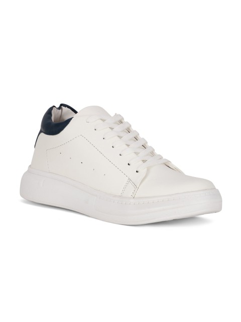 

Bruno Manetti Men White PU Sneakers