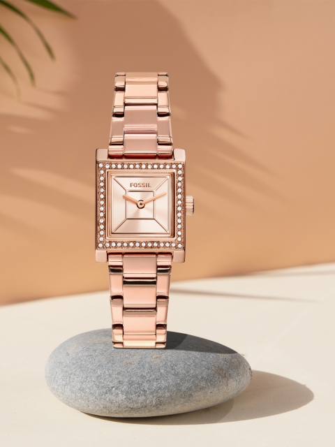 

Fossil Women Rose Gold-Toned Analogue Watch BQ3715