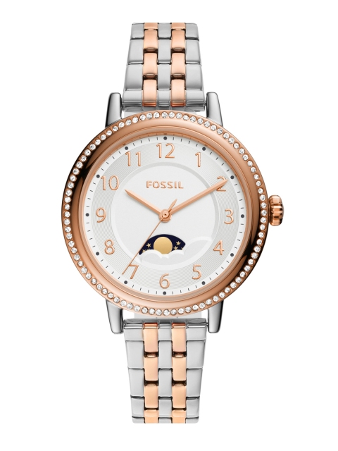 

Fossil Women Silver-Toned Reid Analogue Watch BQ3708