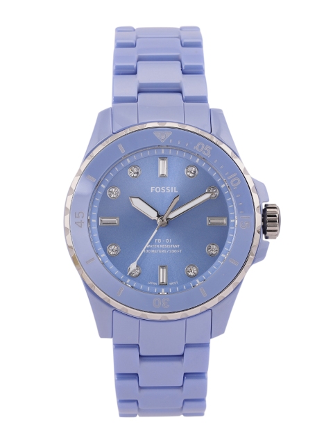 

Fossil Women Blue Dial & Blue Ceramic Straps Analogue Watch