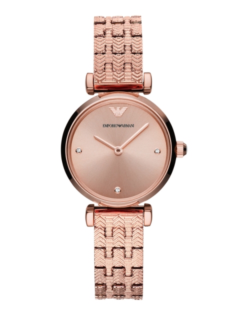 

Emporio Armani Women Rose Gold-Toned Dial Analogue Watch AR11342