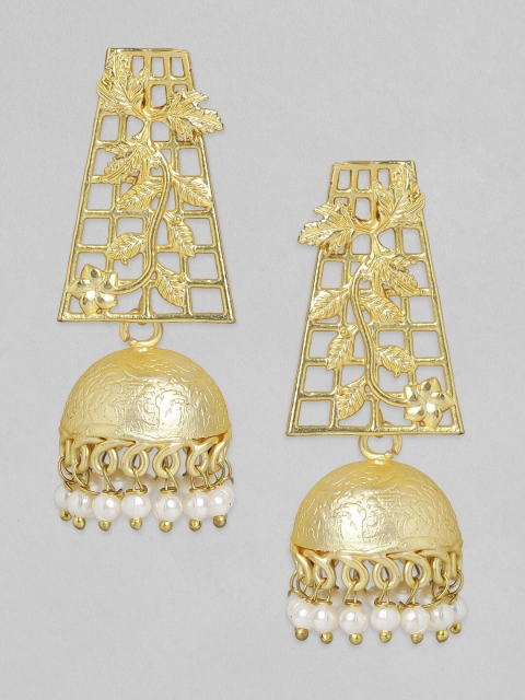 

Anouk Woman Gold-Toned Contemporary Jhumkas Earrings