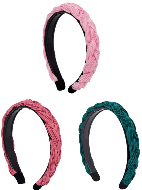 

YouBella Women Set of 3 Pink & Peach-Coloured Hairband