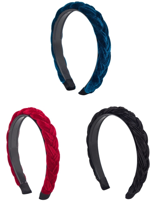 

YouBella Women Set of 3 Hairbands, Blue