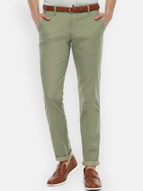 

Louis Philippe Sport Men Olive Green Slim Fit Chinos
