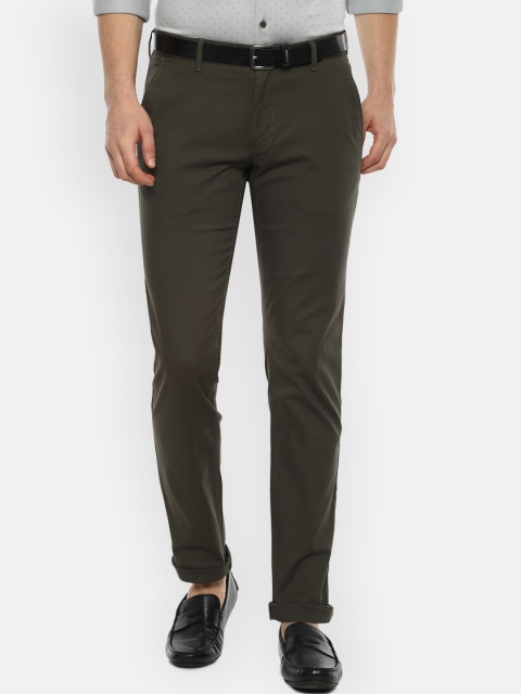 

Louis Philippe Sport Men Olive Green Slim Fit Chinos