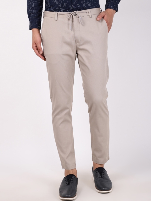 

Blackberrys Men Beige Arise Regular Fit Casual Trousers