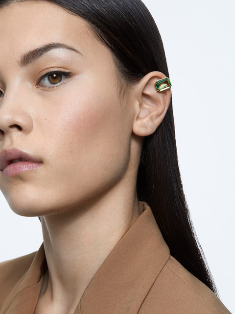 

SWAROVSKI Gold-Plated Green Millenia Single Clip Earring
