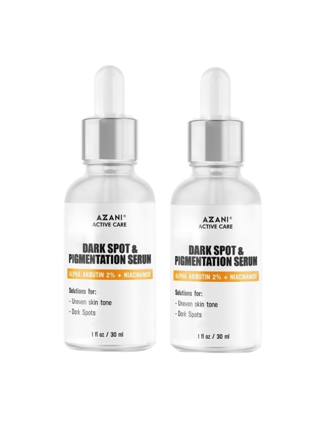 

Azani Active Care Pack of 2 Niacinamide Dark Spots & Pigmentation Face Serum- 30ml Each, White
