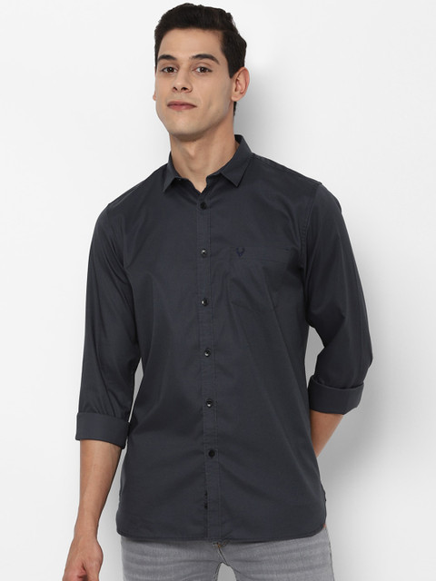

Allen Solly Men Charcoal Slim Fit Opaque Casual Shirt