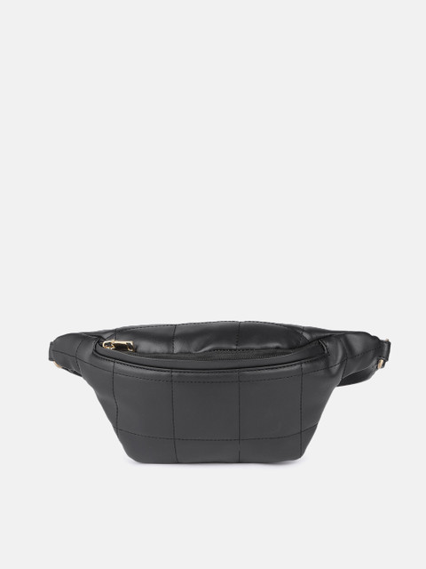 

DressBerry Black PU Waist Pouch