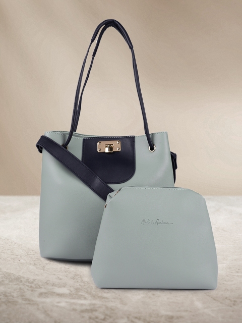 

Mast & Harbour Blue Structured Shoulder Bag with Pouch