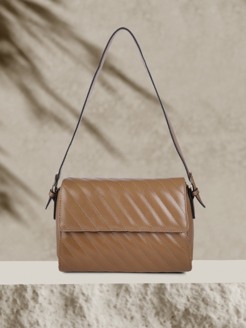

DressBerry Taupe PU Structured Shoulder Bag