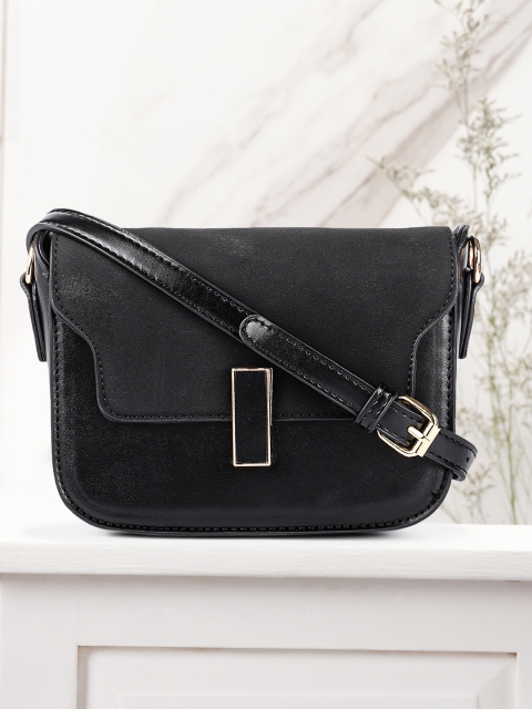 

DressBerry Black Structured Sling Bag