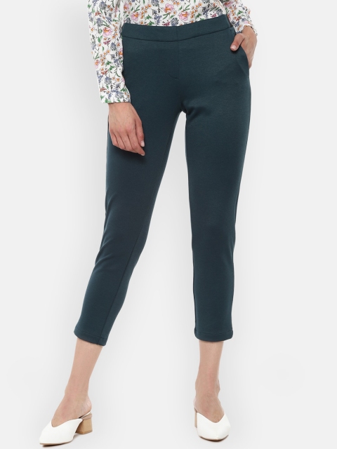 

Van Heusen Woman Women Green Cigerette Trousers