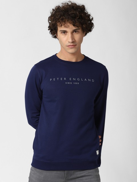 

Peter England Casuals Men Navy Blue Sweatshirt