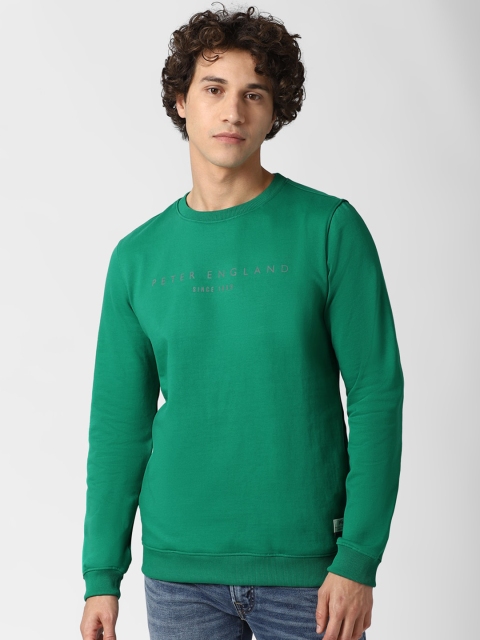 

Peter England Casuals Men Green Sweatshirt