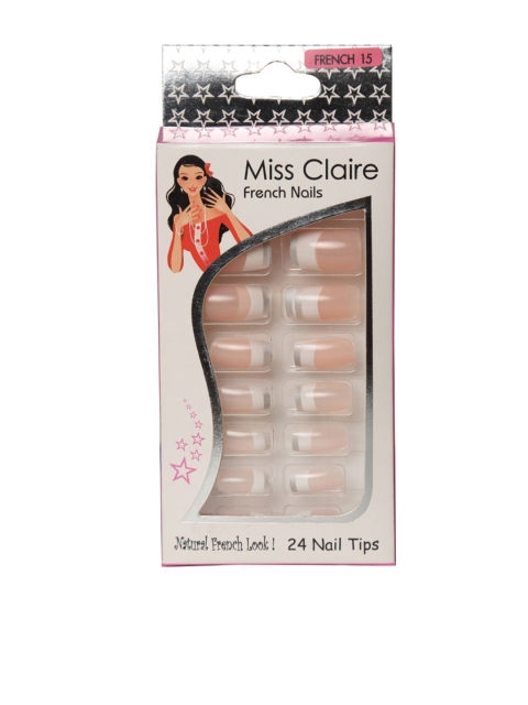 

Miss Claire Set of 24 French Nails-15 (ECP 012), Pink