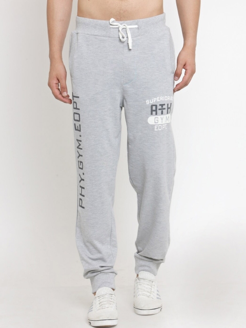 

Jainish Men Grey Printed Cotton Track Pants