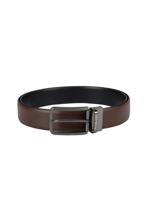 

Da Milano Men Brown & Black Solid Reversible Belt