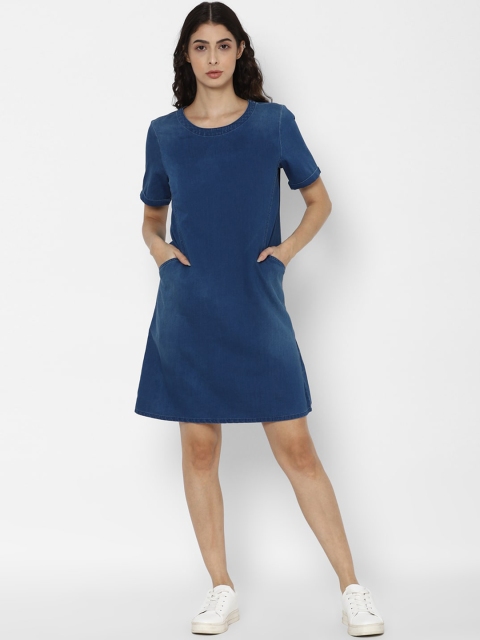 

Allen Solly Woman Blue A-Line Dress