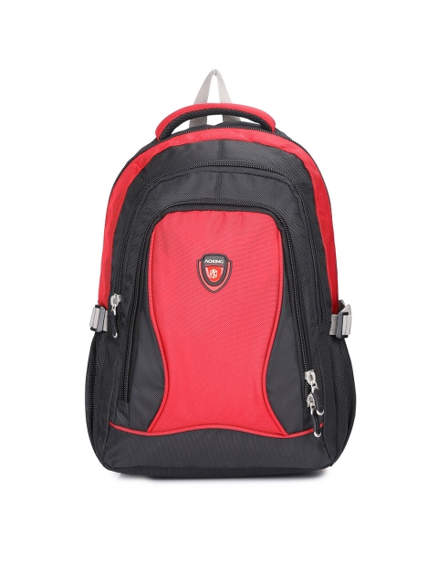 

Aoking Unisex Red & Black Backpack