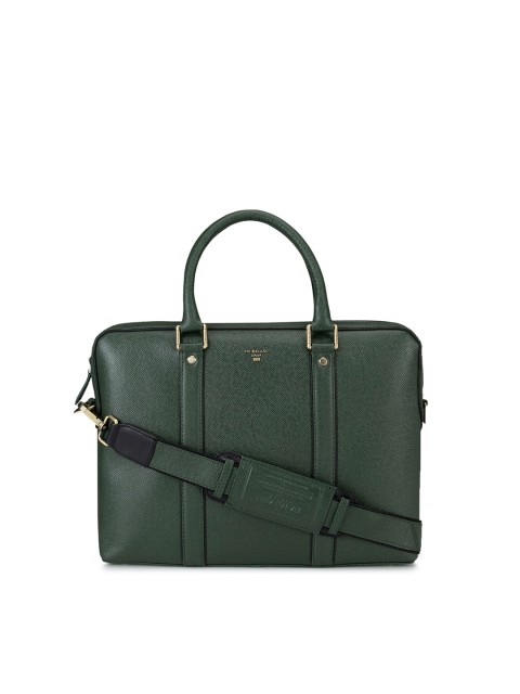 

Da Milano Unisex Green Textured Formal Laptop Bag