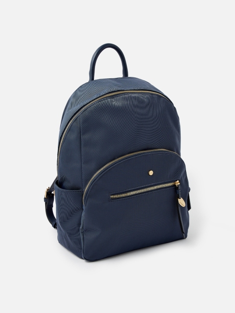 

Accessorize Women Navy Blue Solid Backpack