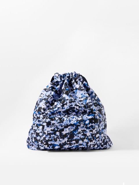 

Accessorize Blue & White Camouflage Printed Gym Bag