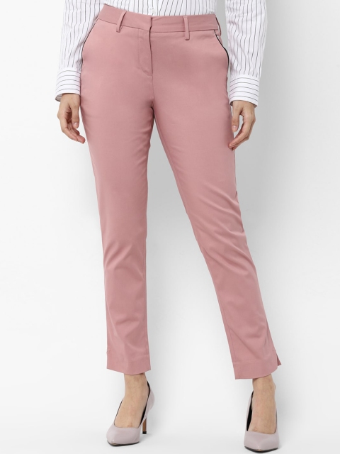 

Allen Solly Woman Women Pink Formal Trousers