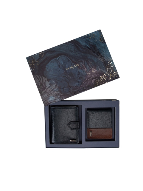 

Da Milano Unisex Blue & Brown Accessory Gift Set