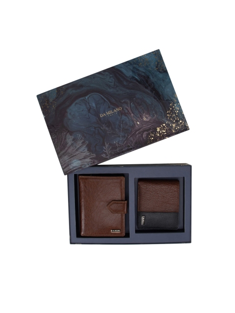 

Da Milano Unisex Brown & Black Accessory Gift Set