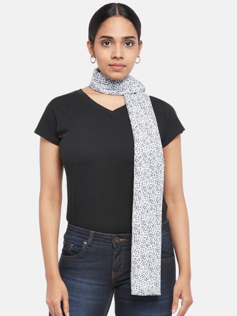 

Honey by Pantaloons Women White Printed Scarf