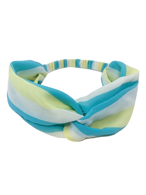 

Mint & Oak Women Blue & Yellow Colourblocked Fabric Hairband