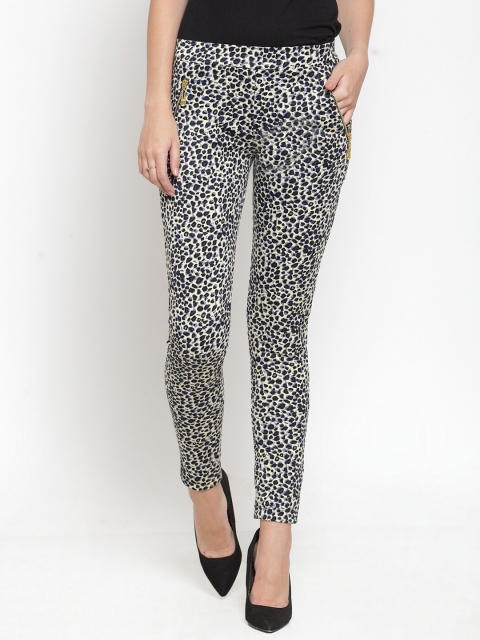 

armure Women Black Printed Slim Fit Ankle Length Jeggings