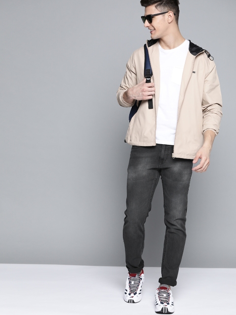 

HERE&NOW Men Black Slim Fit Light Fade Stretchable Jeans