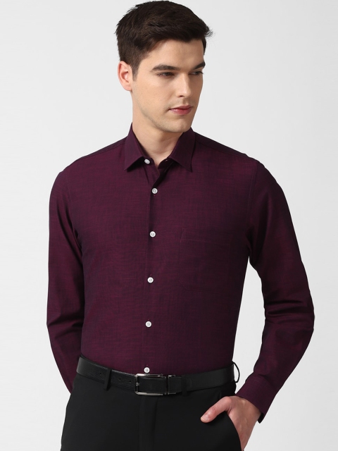 

Peter England Men Purple Slim Fit Opaque Formal Shirt