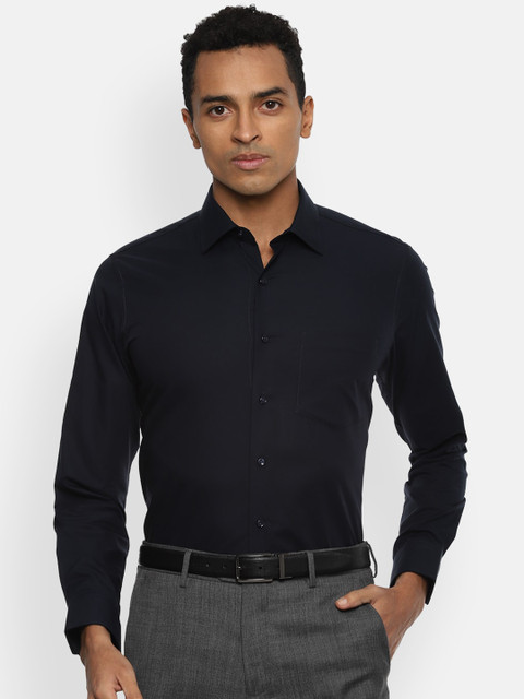 

Van Heusen Men Black Slim Fit Opaque Formal Shirt
