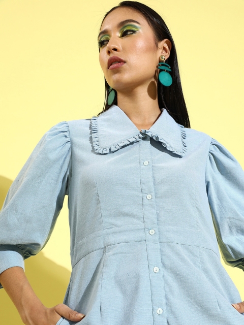 

Rare Women Stunning Blue Sleek Dress