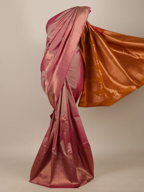 

Pothys Pink & Orange Woven Design Art Silk Saree