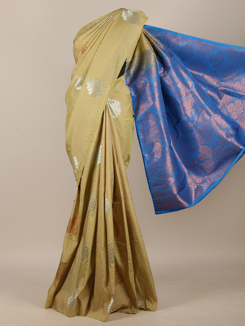

Pothys Grey Woven Design Art Silk Saree