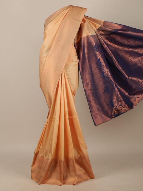 

Pothys Peach & Purple Art Silk Saree