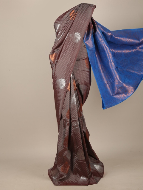 

Pothys Mauve & Blue Woven Design Art Silk Saree