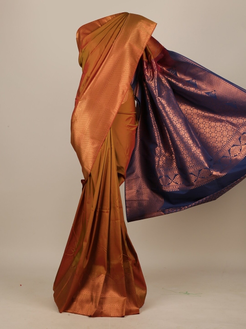 

Pothys Brown & Purple Zari Art Silk Saree