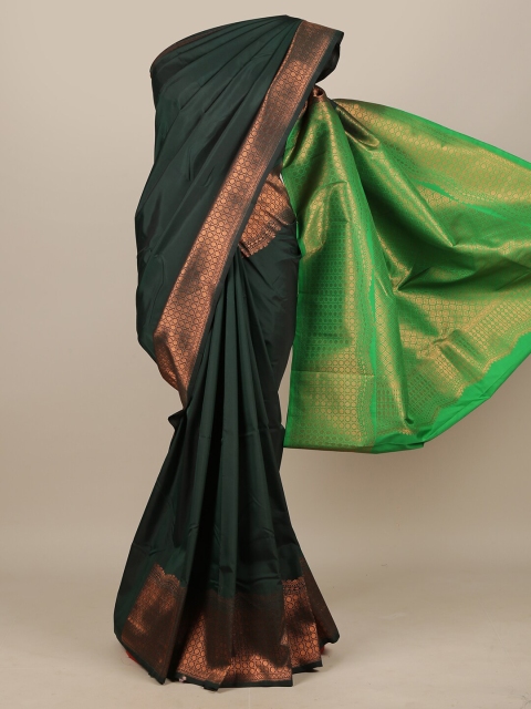 

Pothys Green & Rust Zari Art Silk Saree