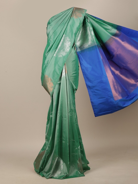 

Pothys Green & Blue Zari Art Silk Saree